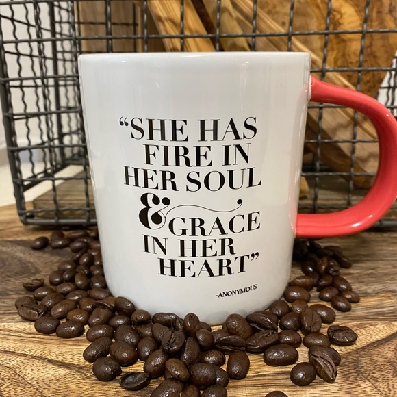 Paper Destiny Other - Motivational White and Red Ceramic Coffee Mug - Anonymous Quote